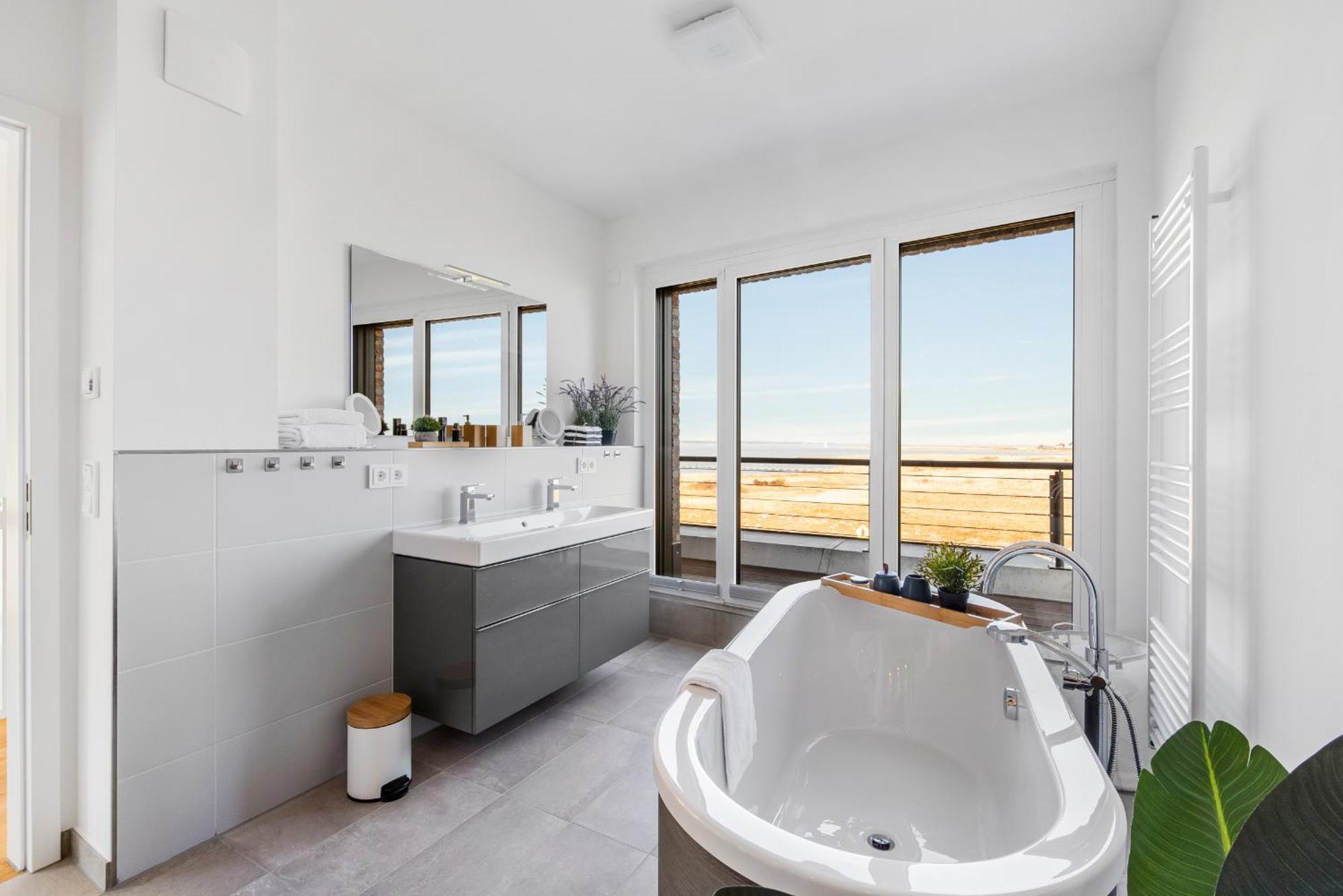 Villa King Erste Lage, Dachterrasse, Meerblick, Carport, Kamin, Sauna, Terrasse, Aussenrolllaeden Olpenitz Esterno foto