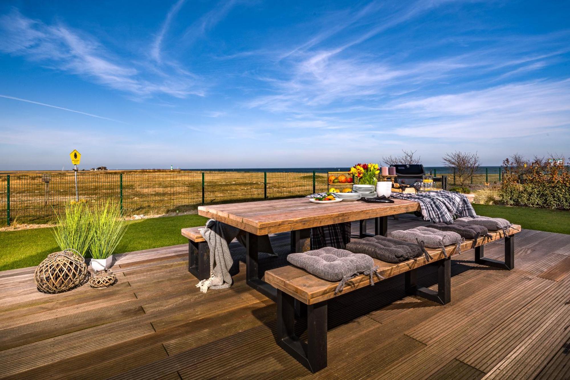Villa King Erste Lage, Dachterrasse, Meerblick, Carport, Kamin, Sauna, Terrasse, Aussenrolllaeden Olpenitz Esterno foto