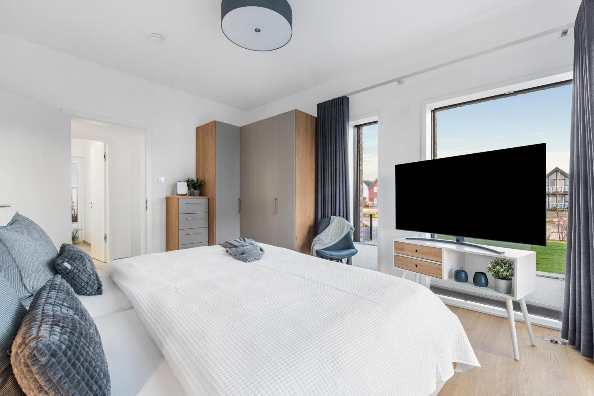 Villa King Erste Lage, Dachterrasse, Meerblick, Carport, Kamin, Sauna, Terrasse, Aussenrolllaeden Olpenitz Esterno foto