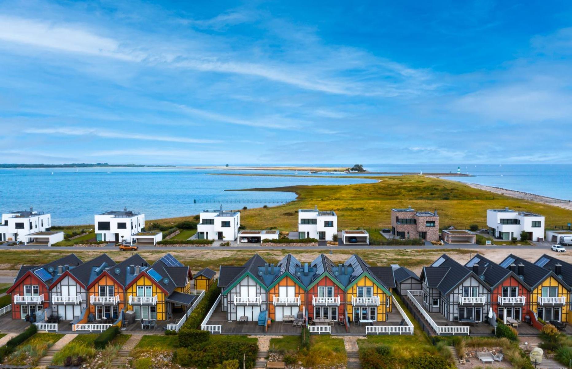 Villa King Erste Lage, Dachterrasse, Meerblick, Carport, Kamin, Sauna, Terrasse, Aussenrolllaeden Olpenitz Esterno foto